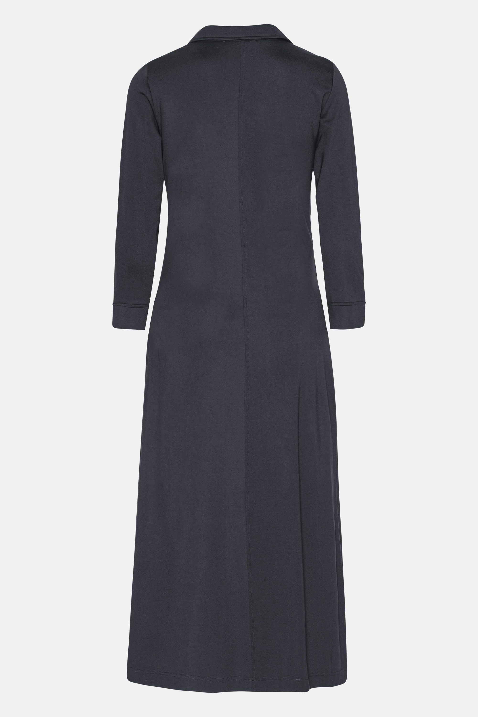 Kleid mit Langen Ärmeln und Falten - Dark Indigo